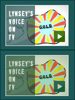Lynsey's voice on TV